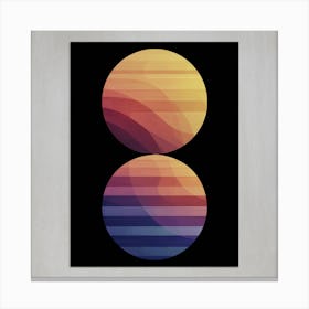 Two Suns Canvas Print