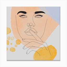 Portrait Of A Woman 5 Canvas Print