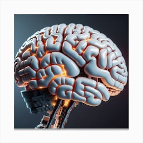 Artificial Brain Canvas Print