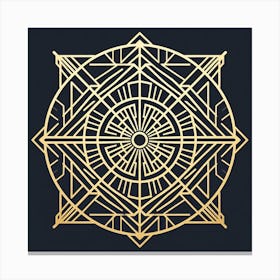 Golden Mandala Canvas Print