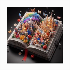 rainbow castle Canvas Print