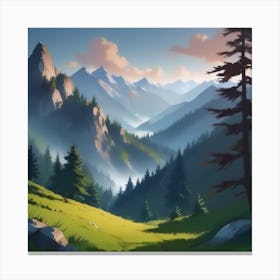 Landscape Painting 94 Canvas Print