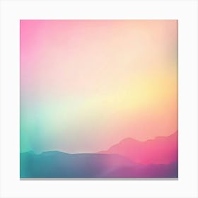 Retro Gradients Colors Grainy Texture Background Abstract Modern Vintage Faded Pastel Lay (14) Canvas Print