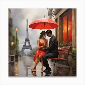 Love In Paris Canvas Print