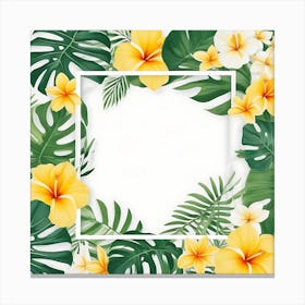 Tropical Frame 10 Canvas Print