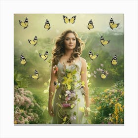 Queen Of Butterflies Canvas Print