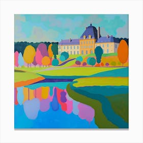 Colourful Gardens Château De Chantilly Gardens France 2 Canvas Print