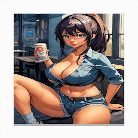 Sexy Anime Girl-Drucke 07.12.2024--a916e Canvas Print