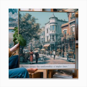 Of A Street Scene Canvas Print