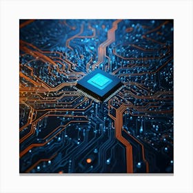 Computer Circuit Board 8 Canvas Print