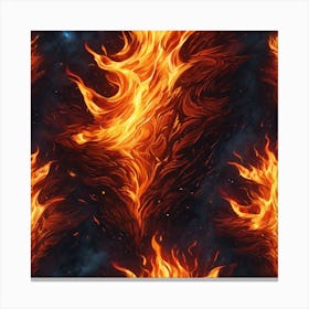 Fire Flames 4 Canvas Print