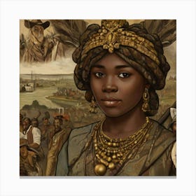 African Queen Canvas Print