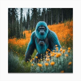 Big foot In The Meadow Canvas Print
