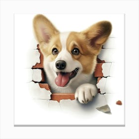 Pembrokeshire Corgi 1 Canvas Print