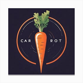 Carrot Logo 18 Canvas Print