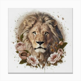 Lion Portrait 3 Canvas Print