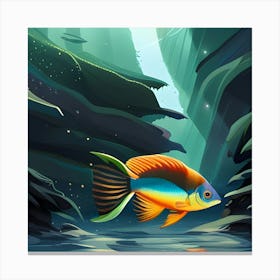 Fish In The Water Canvas Print