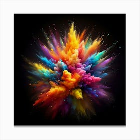 Colorful Powder Explosion 11 Canvas Print