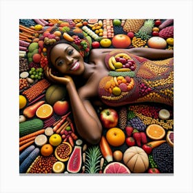 Afro-American Woman Canvas Print