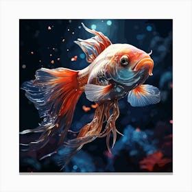 Goldfish Painting Canvas Print