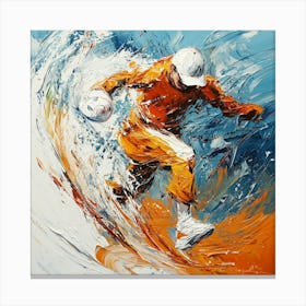 Skateboarder Art Canvas Print