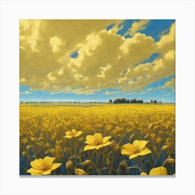 Yellow Field 8 Canvas Print