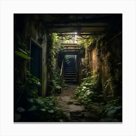 Abandoned Hallway Canvas Print