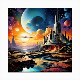 Space City Canvas Print