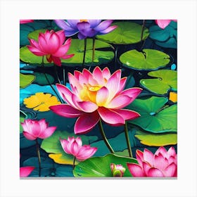 Lotus Flower 28 Canvas Print