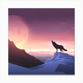 Howling Wolf 1 Canvas Print