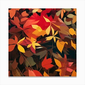 Bright Autumn Leaves Canvas Print