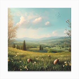 Easter Landscape Canvas Print