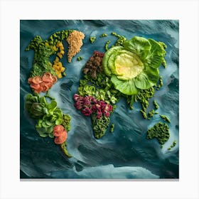 World Salad Canvas Print