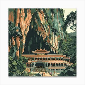 Asian Temple Kuala Lumpur Canvas Print