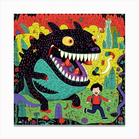 Monsters And Monsters Canvas Print