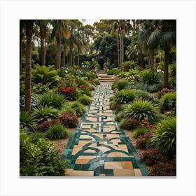 Garden Path 2 Canvas Print