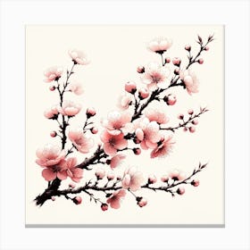 Chinese Cherry Blossoms Canvas Print