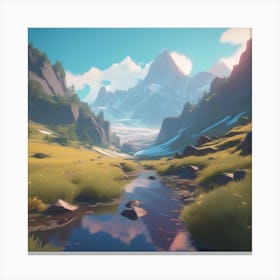 Mountain Stream 12 Canvas Print