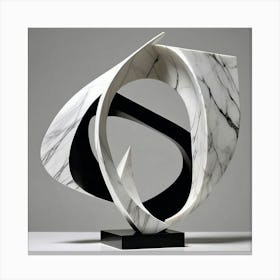 Abstract Marble Sculpture 3 Canvas Print