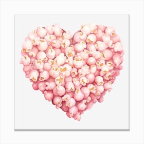 Heart Of Popcorn 7 Canvas Print