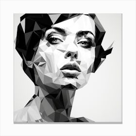 Polygonal Portrait Canvas Print