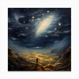 Starry Sonata: Brushstroke Ballet Canvas Print