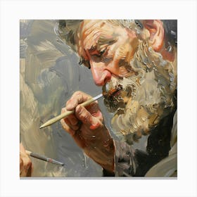 Portrait Of A Painter Canvas Print