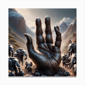 Hand Of God 1 Canvas Print