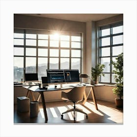 Modern Office Canvas Print