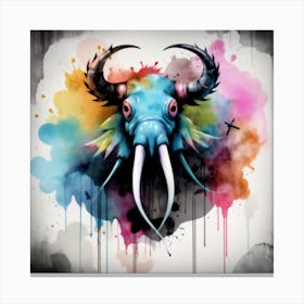 Digital Graffiti Artwork Canvas Print