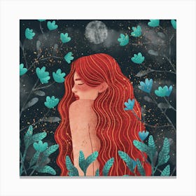 Red Haired Girl Canvas Print