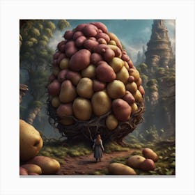 Potato Throne 1 Canvas Print