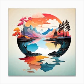 Landscape Painting Canvas Print