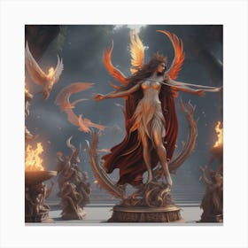 Goddess Of Fire Canvas Print